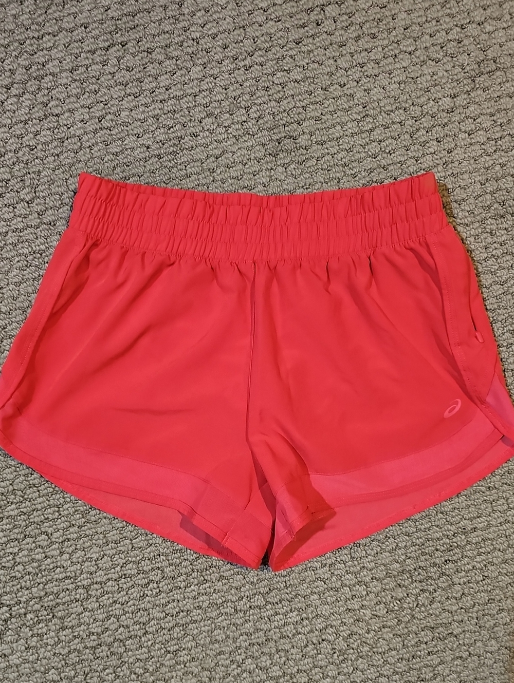 ASICS Coral Pink Women's Running Shorts, Small